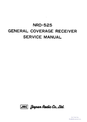 JRC NRD-525 Service Manual