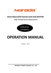 Narada 313K Series Operation Manual