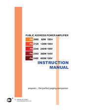 Amperes PA 2120 Instruction Manual