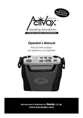 Activox XYC100B-SPT Operator's Manual