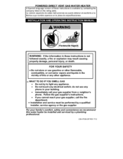 Bradford White PDX1-40S6FBN Installation And Operating Instruction Manual