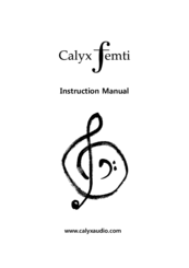 Calyx FEMTI Instruction Manual