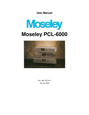 Moseley PCL-600 User Manual