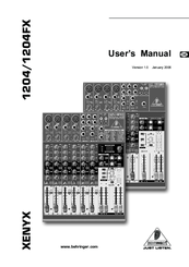 Xenyx 1204FX User Manual
