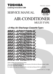 Toshiba MMU-AP0362WH-K Service Manual