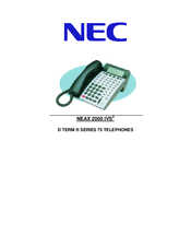 NEC D Term 75 Series User Manual