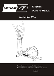 Bodyworx E816 Owner's Manual