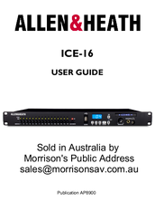 ALLEN & HEATH ICE-16 User Manual