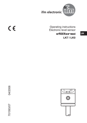 IFM Electronic LK0 Operating Instructions Manual