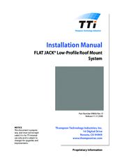 TTI FLAT JACK Installation Manual