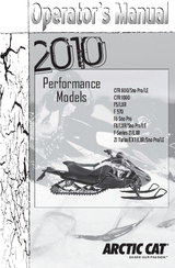 Arctic Cat CFR 800 2010 Operator's Manual