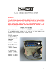 YouKits TJ5A Operation Manual