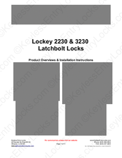 Keyless Entry Lockey 2230 Latchbolt Overviews & Installation Instructions