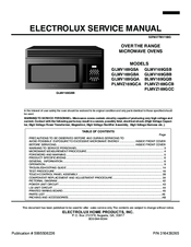 Electrolux GLMV169GSA Service Manual