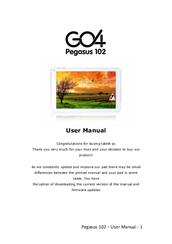 GO4 Pegasus 102 User Manual