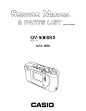 Casio QV-5000SX Service Manual & Parts List