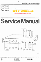 Philips 22ah270 Service Manual