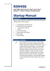 BCM RX945G Startup Manual