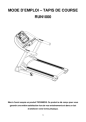 Tool Fitness RUN1000 User Manual