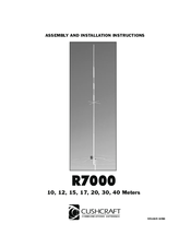 Cushcraft R7000 Assembly And Installation Instructions Manual