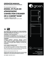 Groen HY-PLUS-DS Operator's Manual