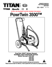 Titan PowrTwin 3500 335-502 Owner's Manual