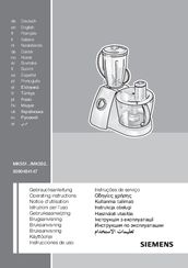 Siemens MK552 series Operating Instructions Manual