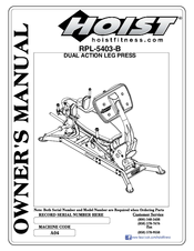 Hoist Fitness RPL-5403-B Owner's Manual