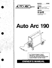 Auto Arc 190 Owner's Manual