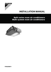 Daikin Split Series Installation Manual