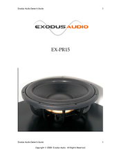 Exodus Audio EX-PR18 Owner's Manual