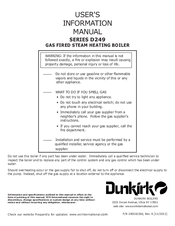 Dunkirk D249 Series User's Information Manual