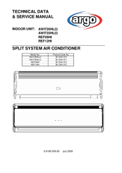 Argo AWI735HL Technical Data & Service Manual