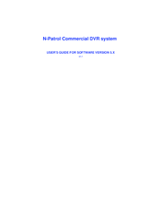 N-Patrol Commercial DVR system User Manual