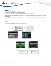 Polycom SoundPoint MAXCS 7.5 User Manual