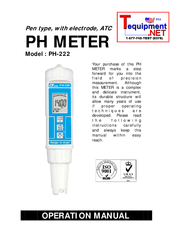 Tequipment PH-222 Operating Manual