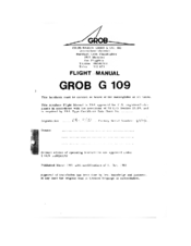 Grob G 109 Flight Manual