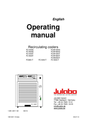 Julabo FCW1600S Operating Manual