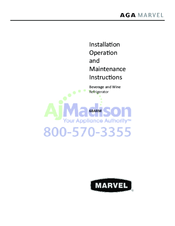 AGA marvel 6BARM Operating And Maintenance Instructions Manual