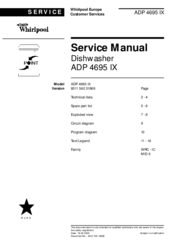 Whirlpool ADP 4695 IX Service Manual