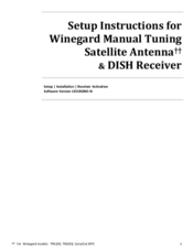 Winegard TR-6018 Setup Instructions