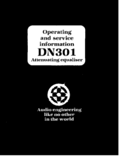 Klark Teknik DN310 Operating And Service Information