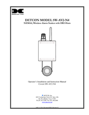 Detcon SW-AV2-N4 Instruction Manual