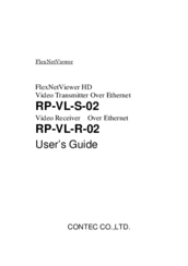Contec FlexNetViewer RP-VL-S-02 User Manual