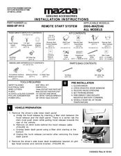 Mazda 0000-8F-H13 Installation Instructions Manual