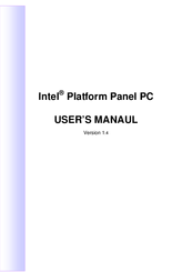 Intel Platform Panel PC User Manaul
