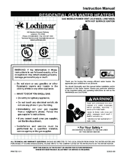 Lochinvar LVN07580S Instruction Manual