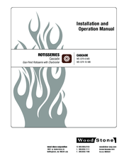 Wood Stone WS-GFR-10-MB Installation And Operation Manual