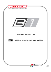 N-Com B1 User Instructions
