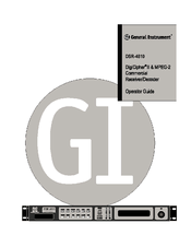 General Instrument DSR-4810 Operator's Manual